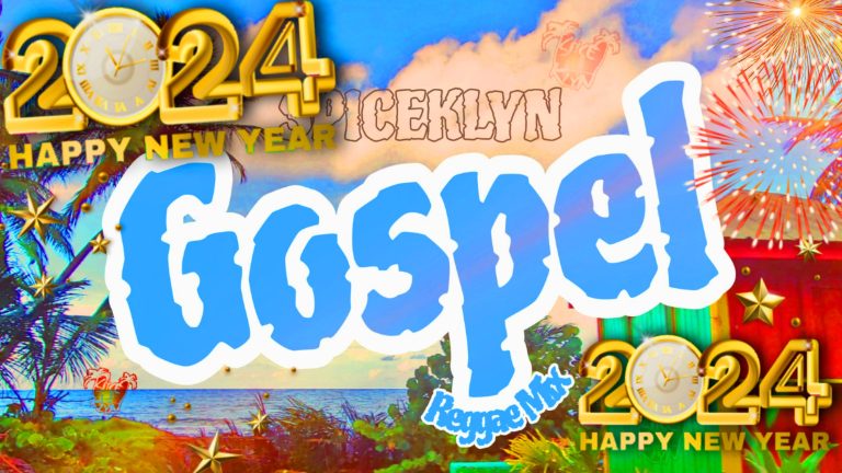 A banner with the words " gospel ", and 2 4 new year 's eve, iceklyn.